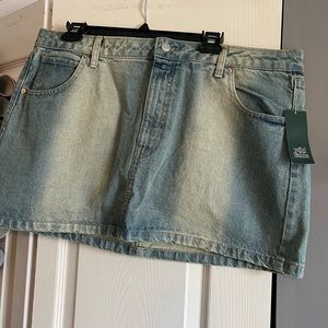 Light Wash Jean Skirt
